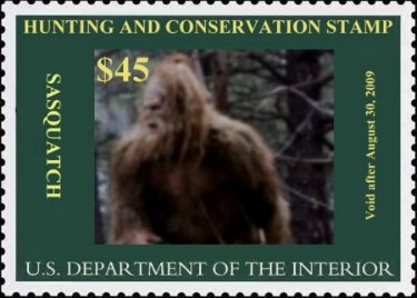 2009 Sasquatch Stamp